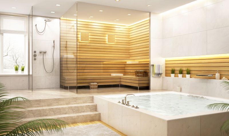 Spa Bathroom with Rain Shower